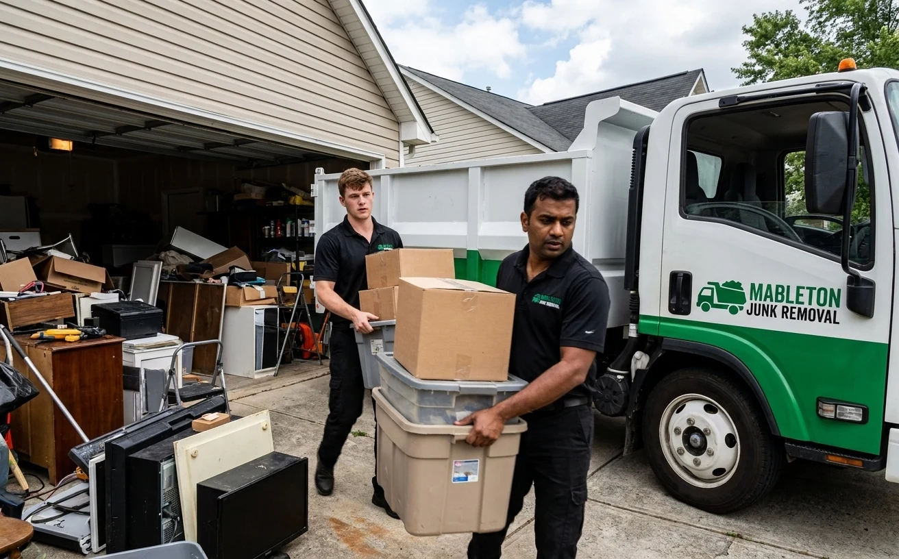 Junk removal and hauling at a Fair Oaks, Georgia home