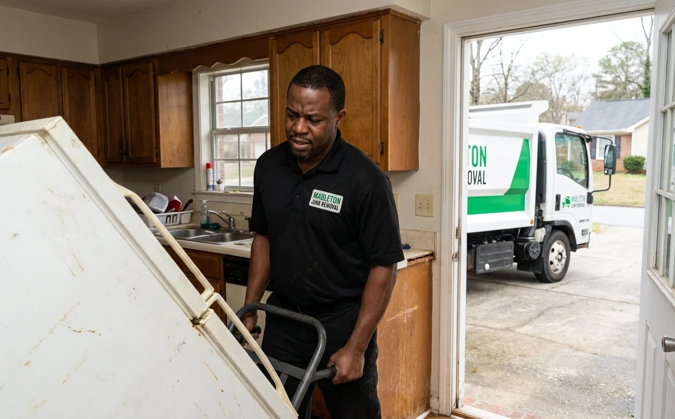 Junk removal and hauling at a Smyrna, Georgia home